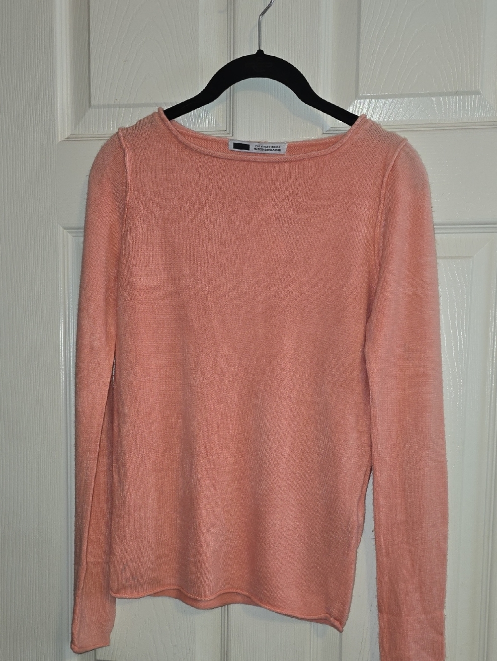 Zara Peach Crew‎ Neck Sweater